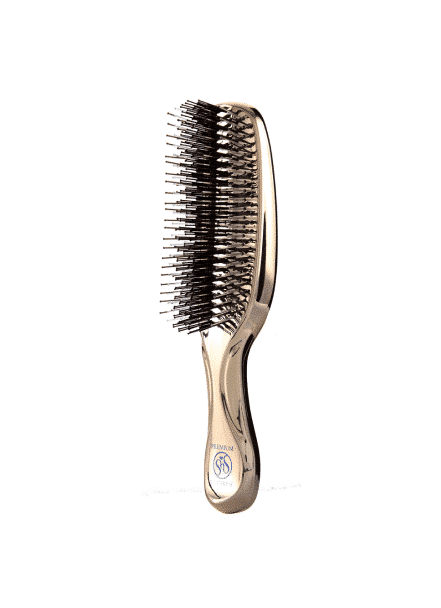 Buy Scalp Brush World Premium Long Clear case (Champagne gold) online in UAE La Biosthetique